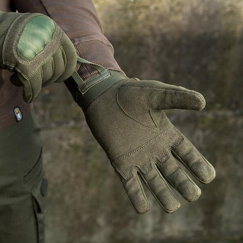 Тактические перчатки - M-Tac - Тактические перчатки Assault Tactical Mk.3 Gloves - Оливковый - 90203001