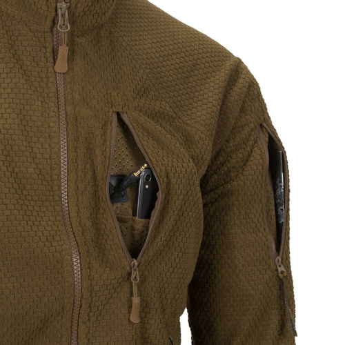 Флисовые куртки - Helikon - Флисовая толстовка Alpha Tactical Grid Fleece - Olive Green - BL-ALT-FG-02