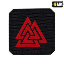 M-Tac - Квадратна нашивка Laser cut Valknut - Червоний / Чорний - 51162233