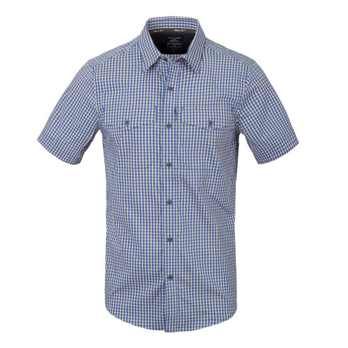 Тактические рубашки - Helikon - Рубашка Covert Concealed Carry Short Sleeve - Royal Blue Checkered - KO-CCS-CB-C4