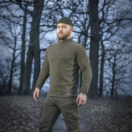 Фліси - M-Tac - Військовий флісовий кардиган Delta Polartec Raglan - Dark Olive - 70022048.