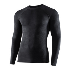 Brubeck - Термофутболка с длинным рукавом Active Wool Merino - Черный - LS12820