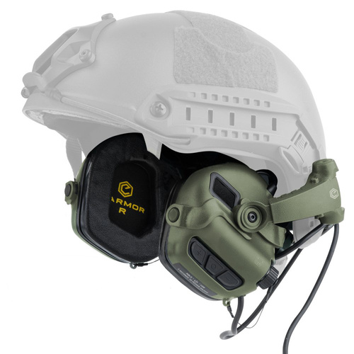 Earmor - Активные слуховые протекторы для шлемов M31X Mark 3 - Foliage Green - M31X-FG-MARK3 - Активные наушники