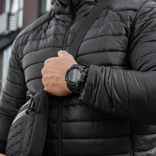 Снаряжение - M-Tac - Тактические часы 2037 - светодиодные - 5 ATM - Черный - 50007002 - Часы