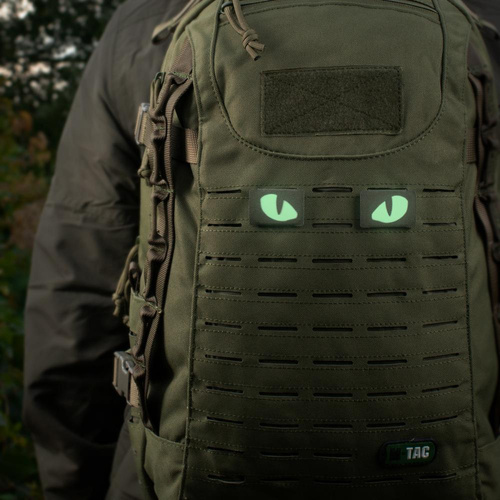 M-Tac - Флуоресцентні нашивки Tiger Eyes Laser Cut - Para - Ranger Green - 51140023 - Нашивки