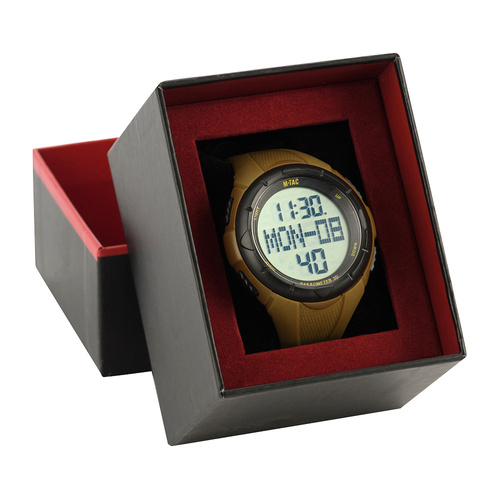 Часы - M-Tac - Тактические часы с шагомером - ЖК-дисплей - WR50 - Coyote - 50001005