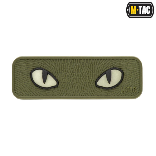 M-Tac - 3D ПВХ Нашивка "Котячі очі" - Оливковий - 51114001 - Нашивки