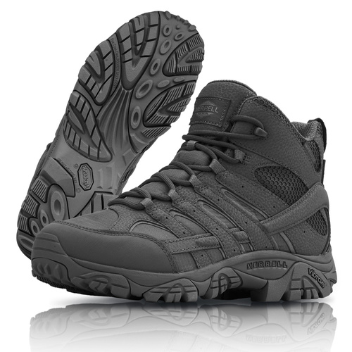 Merrell - Черевики військові Moab 2 Mid - водонепроникні - чорний - J15853 - Берци