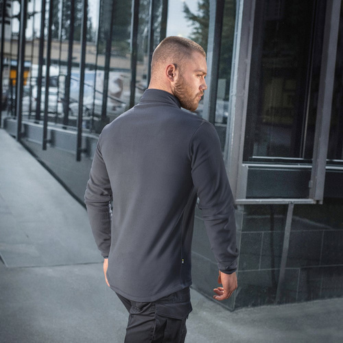 Флисовые куртки - M-Tac - Кофта флисовая Delta Polartec - Тёмно-серый - 70016012