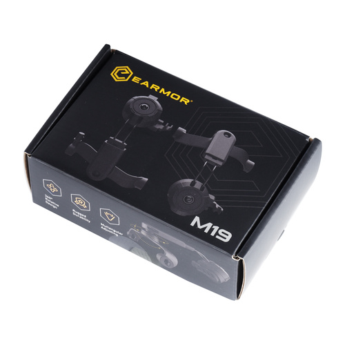 Аксессуары для наушников - Earmor - Адаптеры для шлема для защитных слуховых аппаратов M32 Mark4 - Черный - M19C MARK4