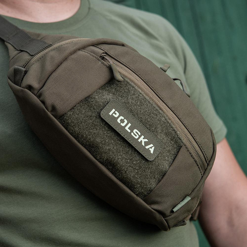 Одежда - M-Tac - Нашивка - Польша 25х80 - Laser Cut Fluorescencyjna - Ranger Green/Lum - 51004223 - Нашивки