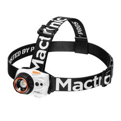 Mactronic - Налобний ліхтар Maverick White Peak - 320 лм - чорний / білий - AHL0052