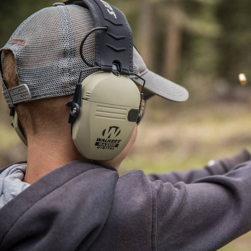 Walker's - Активні навушники Razor Slim - коричневі - GWP-RSEM-BB - Навушники тактичні