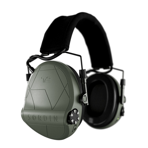 Активные наушники - Sordin - Активные слуховые протекторы Supreme T2 - оголовье - гелевые подушечки - Зеленый - 303006-11P (Green)