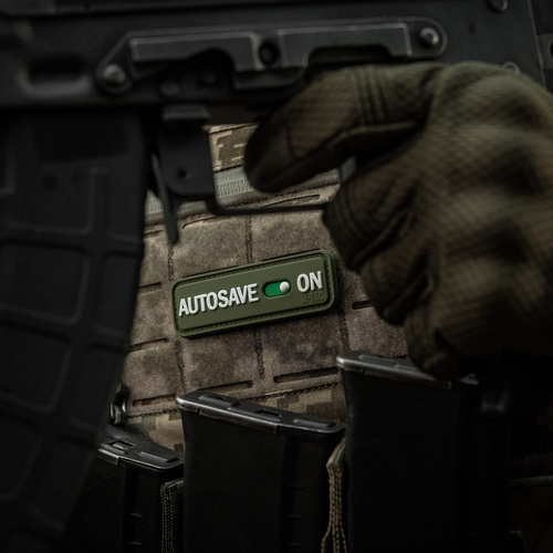 Нашивки - M-Tac - Нашивка ПВХ Autosave - 3D - Olive - 51116701