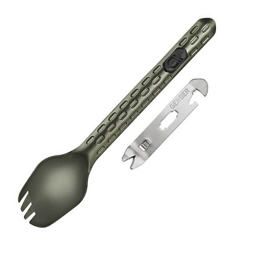 Gerber - Spork Devour z multitoolem - Flat Sage - 31-003423 - Туристические столовые приборы