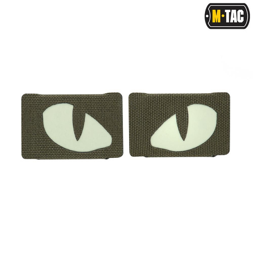 Нашивки - M-Tac - Флуоресцентные нашивки Tiger Eyes Laser Cut - Para - Ranger Green - 51140023