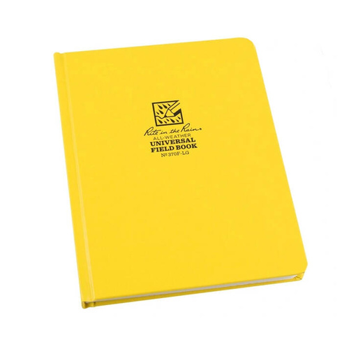 Rite in the rain - Водонепроникний блокнот уLarge Bound Book - 223 x 175 мм - 80 аркушів - жовтий - 370F-LG - Водонепроникні блокноти