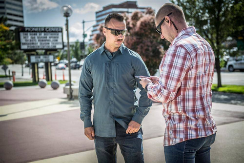 Helikon - Рубашка TRIP Nylon Blend - Indigo Plaid - KO-TRI-NB-P8