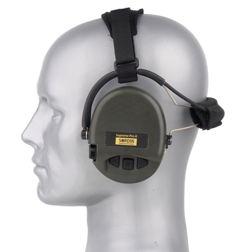 Навушники тактичні - Sordin - Активні слухові апарати Supreme® Pro-X - Naked - Green OD - 76302-X-S