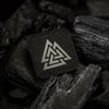 M-Tac - Квадратна нашивка Laser cut Valknut - Чорний / Сірий - 51162211