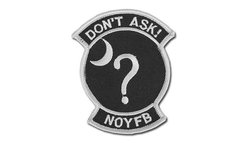FOSTEX - Patch - Don't Ask - Black - Нашивки