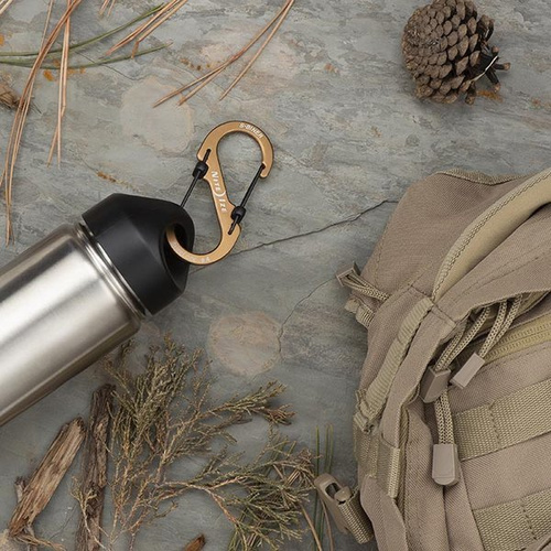 Nite Ize - Карабін-фіксатор S-Biner® SlideLock® Aluminum #4 - помаранчевий - LSBA4-19-R6 - Карабины - Туризм