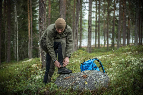 Штани тактичні - Helikon - Штани outdoorowe Hybrid Outback Pants® - DuraCanvas® - Ash Grey / Czarne - SP-HOP-DC-8501A