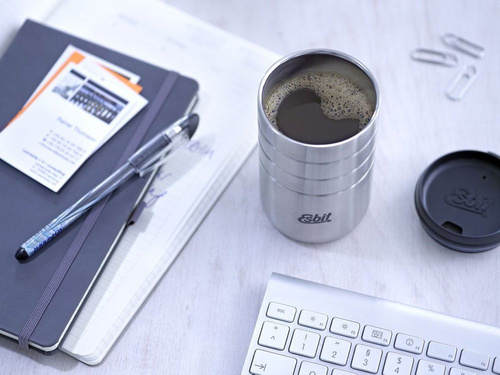 Кемпинг - Esbit - Majoris Thermo Mug Flip Top - 280 мл - нержавеющая сталь - MGF280TL-S. - Термосы і термокружкы