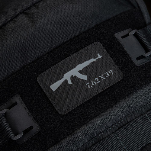 M-Tac - AKM 7.62x39 Laser Cut patch - Black/Grey - 51110211 - Нашивки - Одежда