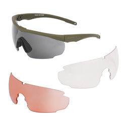 Swiss Eye - Комплект баллистических очков Blackhawk с козырьком - Rubber Green - 40423