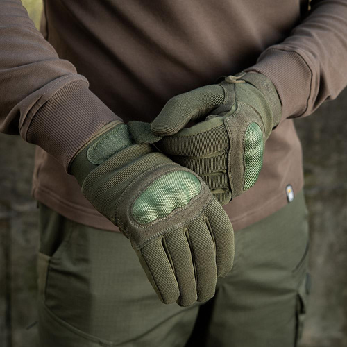 M-Tac - Тактические перчатки Assault Tactical Mk.3 Gloves - Оливковый - 90203001 - Тактические перчатки