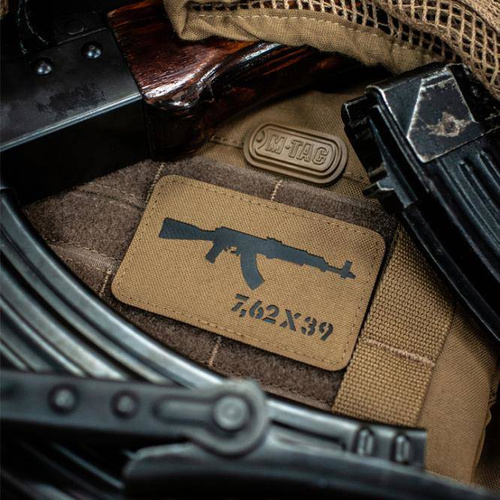 M-Tac - AKM 7.62x39 Laser Cut patch - Coyote/Black - 51110502 - Нашивки - Одежда