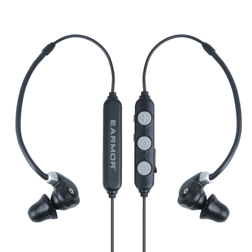 Earmor - Активные слуховые протекторы M200T - NRR 26 дБ - Bluetooth 5.4 - Черный - M200T-GY - Активные наушники