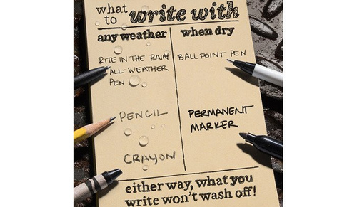 Туризм - Rite in the Rain - Водонепроникний блокнот - 3 x 5" - 435 - Плоска Темна Земля - Водонепроникні блокноти