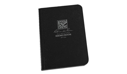 Водонепроницаемые блокноты - Rite in the Rain - Водонепроницаемая записная книжка - 3 1/2 x 5" - 754 - черный