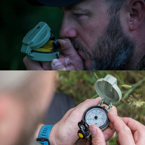 Helikon - Ranger Mk2 тактичний компас зі світлодіодним підсвічуванням - Алюміній - KS-RL2-AL-82 - Компасы - Туризм