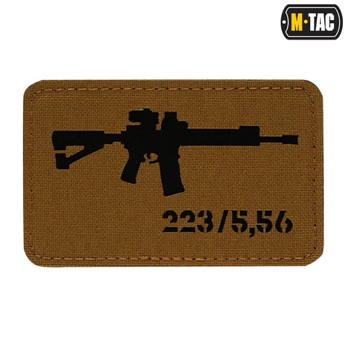 M-Tac - Нарукавна нашивка AR-15 223/5.56 Laser Cut - Coyote/Black - 51111502 - Нашивки