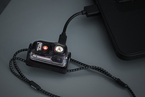 Тактичні ліхтарики - Petzl - Надлегкий акумуляторний налобний ліхтар BINDI® - чорний - E102AA00