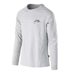 Helikon - Футболка с длинным рукавом Helikon-Tex Logo - Серый меланж - TS-HLT-CO-2M