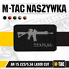 M-Tac - AR-15 223/5.56 Laser Cut patch - Black/Grey - 51111211