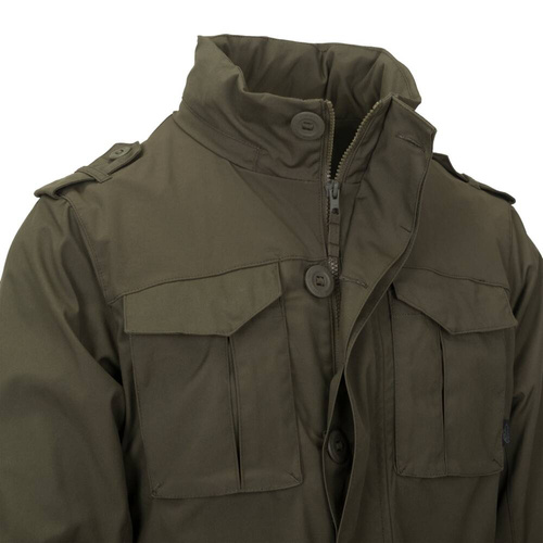Куртки М65 - Helikon - Covert M65 Military Jacket - Earth Brown/Black - KU-C65-DC-0A01A