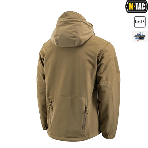 Одежда - M-Tac - Куртка Soft Shell с подкладкой - Coyote - 20501003 - Куртки софтшелл