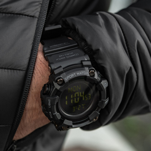 Часы - M-Tac - Тактические часы 2037 - светодиодные - 5 ATM - Черный - 50007002