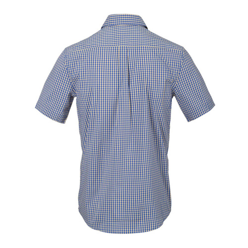 Helikon - Сорочка Covert Concealed Carry Short Sleeve - Royal Blue Checkered - KO-CCS-CB-C4 - Тактичні сорочки - Одяг