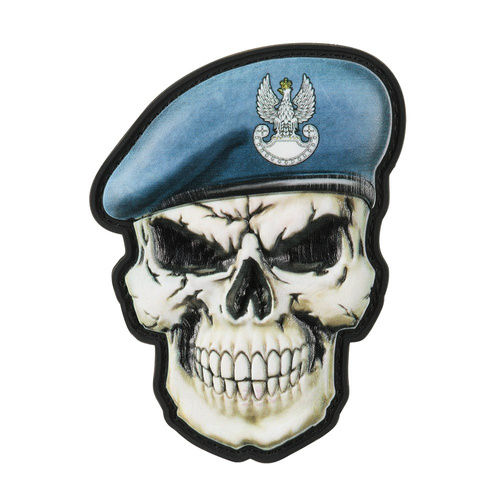 M-Tac - Моральная нашивка - Череп в берете - Прибрежные силы обороны - Липучка - ПВХ 3D - 52338205 - Нашивки