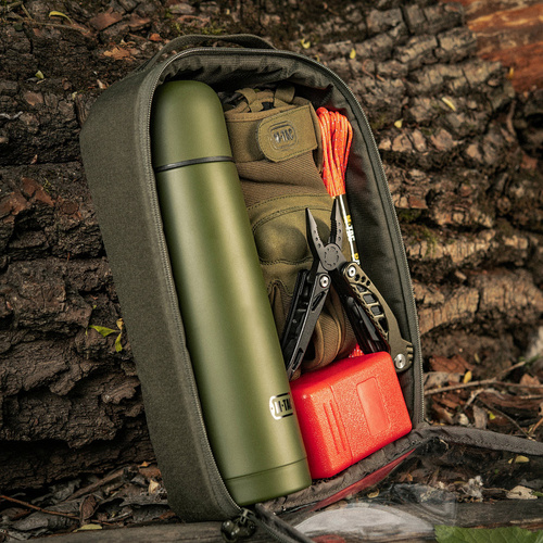 Кемпинг - M-Tac - Органайзер Elite Large Transparent Pocket - 30 x 19 cm - Ranger Green - 10147023-L - Органайзеры тактические