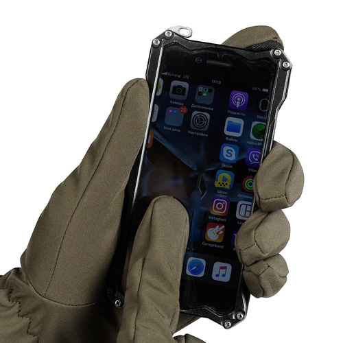Тактические перчатки - M-Tac - Зимние перчатки Softshell - Olive - 90010001