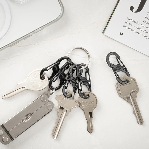 Nite Ize - Карабін S-Biner MicroLock - 5 шт. - Сталь - чорний - LSBM-01-5R7 - Карабины - Туризм