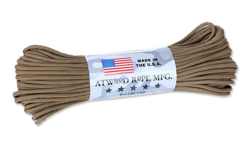 Atwood Rope MFG - Паракорд 550-7 - 4 мм - Койот коричневый - 30,48 м - Паракорд